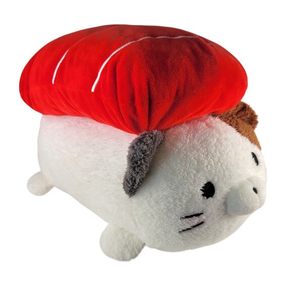 Takashoji Sushi Cat Plush 12" Tuna Nigiri White Seal Calico Design January 2023 - Picture 1 of 16